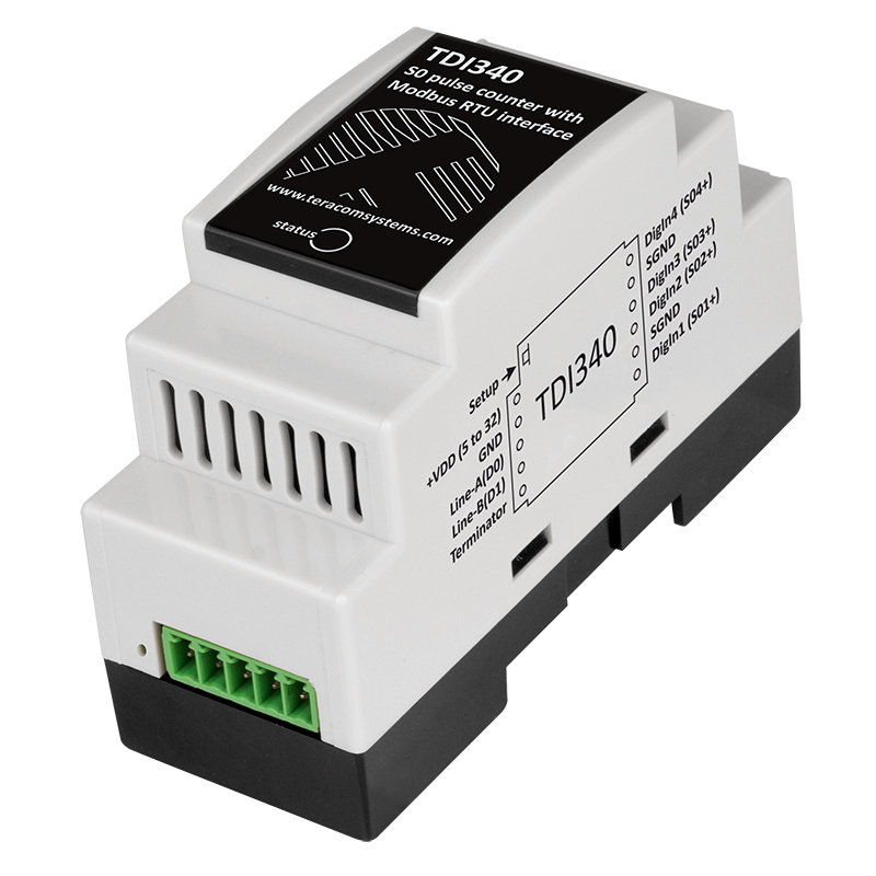 Contador de pulsos TDI340 MODBUS RTU S0  - Fegemu Solutions