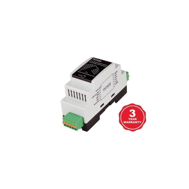 Módulo termopar de 2 canales con interfaz Modbus RTU TST320 - Fegemu Solutions