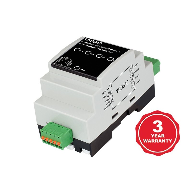 Módulo de salida de relé MODBUS RTU TDO340