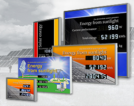 Visualizadores digitales para fotovoltaico de Siebert