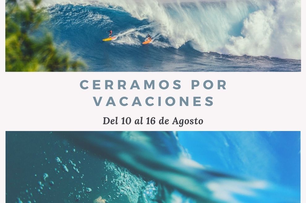 Cerramos por vacaciones