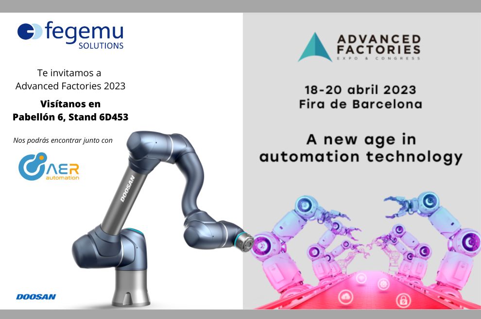 Asistimos a la FERIA ADVANCED FACTORIES en Barcelona del 18 al 20 de abril