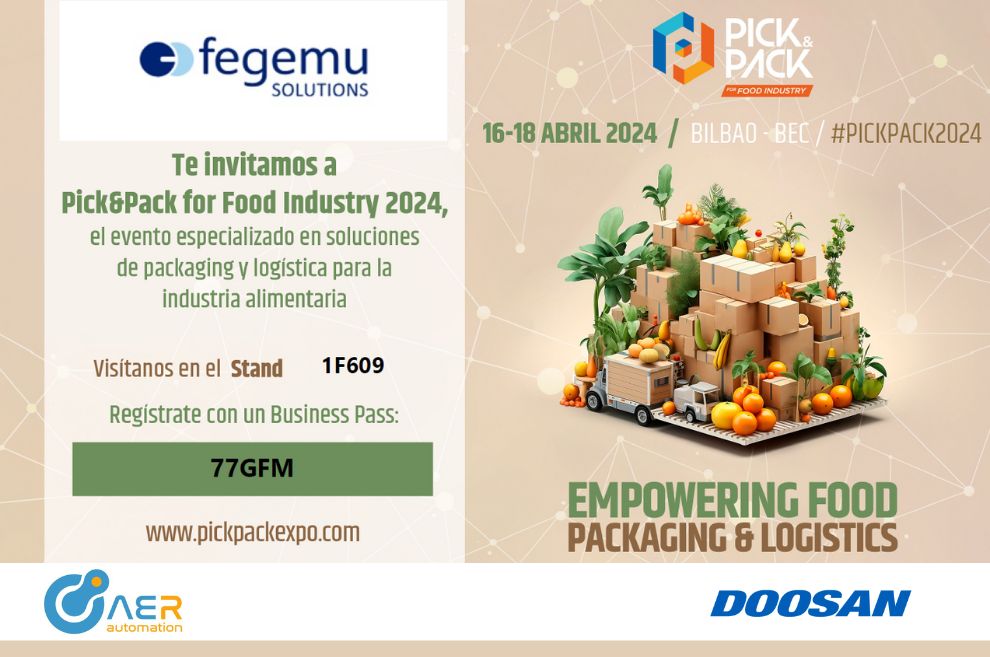 Exponemos en la feria PICK&PACK en Bilbao del 16 al 18 de abril